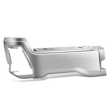 Imagem de DNA MOTORING Para-choque traseiro esquerdo compatível com Ford F250 SD 2023-2025, F350 SD, F450 SD, sem orifícios para sensor de estacionamento, FO1102410, cromado, BUMP-R-F25023-C-01-CH-L