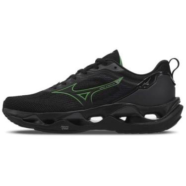 Imagem de Tênis de Corrida Masculino Mizuno Wave Stratos 3, Preto, 44
