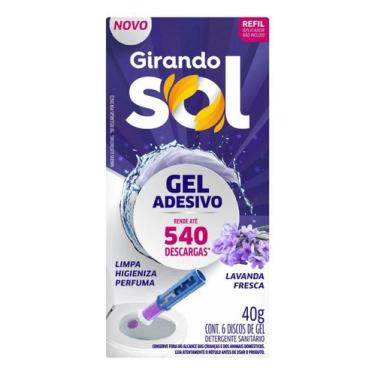 Imagem de Detergente Sanitario Gel Adesivo Lavanda Fresca Girando Sol