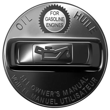 Imagem de Tampa de enchimento de óleo de motor de substituição para 2003-2019 Civic Pilot Accord CR-V, 2004-2019 Odyssey, 2015-2019 Fit, 2003-2018 Acura MDX, 2004-2014 Acura TL, substitui 80985, 15610-RAA-A01 ,