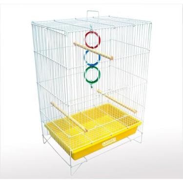 Imagem de Gaiola para periquito australiano luxo com(Amarelo)