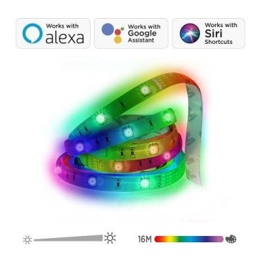 Imagem de Fita LED RGB Inteligente WiFi, ELG, SHFL200, 3 Metros, Dimerizável, Bl