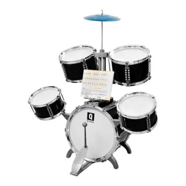 Imagem de Yunhgft Bateria, Bateria de Jazz, Aprendizagem Precoce, Conjunto de Brinquedos Musicais, Instrumentos Musicais, Brinquedos para Presente, Festa de Concerto, Preto