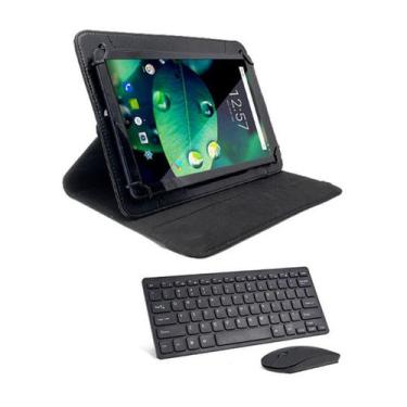 Imagem de Capa Giratória+teclado+mouse Para Tablet Multilaser M10 Nb28 - BDNET