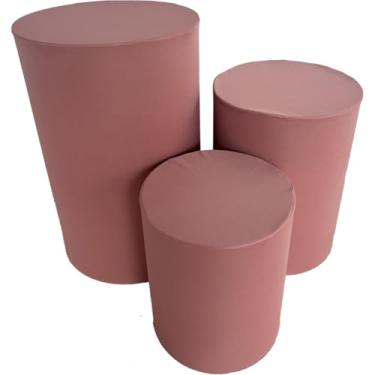 Imagem de Capa de Cilindro Para Decoração Festa Veste Fácil - Kit Capa Para Cilindro multicolorido(ROSÊ GOLD)