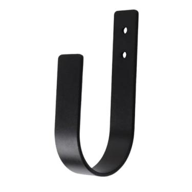 Imagem de Ｂｅｓｇａ Suporte para cortina com amarração para papel higiênico, cabide para chapéus estiloso, gancho para cortina em formato de U, suporte de parede para