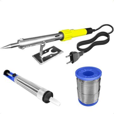 Imagem de Ferro De Solda 100w 220v + Estanho 250g + Sugador De Solda - Startools