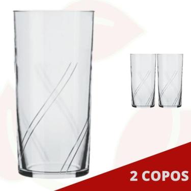 Imagem de Jogo 2 Copo Brisa Transparente Nadir 300ML Suco Água Drink - NADIR FIG