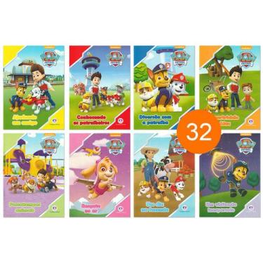 Imagem de Kit 32 Livrinhos Patrulha Canina Lembrancinha de Aniversário Festa Esc