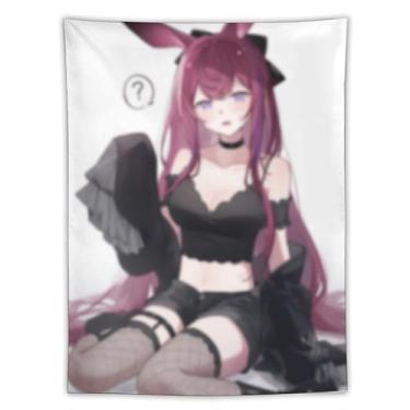 Imagem de LIEGBMEU Tapeçaria Sexy Hot Anime Girl 152.4 cmx203.2 cm Wall Quilt Art Whimsical Tapestry DecorationAF174