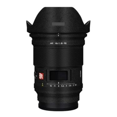 Imagem de AF 16 1.8 Anti-Scratch Camera Lens Sticker Coat Wrap Protective Film Skin Cover para Viltrox AF 16 mm F1.8 adequado para Sony Mount (Contorno preto brilhante)