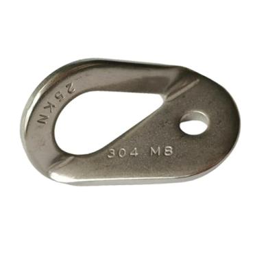 Imagem de Baoblaze Âncora de escalada em aço inoxidável, fácil de instalar, equipamento para atividades ao ar livre, gancho de escalada resistente para espeleologia, M8