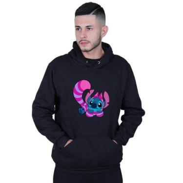 Imagem de Moletom Unissex Canguru Lilo Stitch Raposa - Lafre, Preto, M