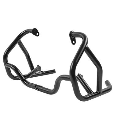 Imagem de Fairing Highway Crash Bar Superior Inferior Motor Guard Bumper Stunt Cage Frame Protetor de Queda para T-riumph Tiger 900 Rally/GT/PRO 2020 2021 2022 2023 Dual-Sport Motocicleta Peças (Preto-Parte