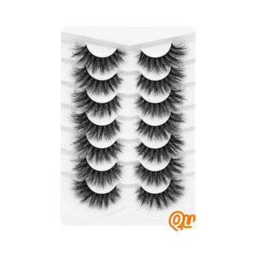 Imagem de Cílios Postiços Super Fluffy 6D À Prova d'Água Efeito Dramático De Olh