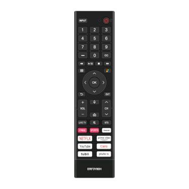 Imagem de AIDITIYMI ERF3Y80 WERF3Y80H ERF3Y80H Controle remoto de substituição compatível com Hisense TV 65A53FUV 43A53FUV(0009) 43A53FUV 50A53FUV 55A53FUV 58A6GV 43A6GV 50A6GV 58A5GV 58A5GV 58A5GV 3FUV 555