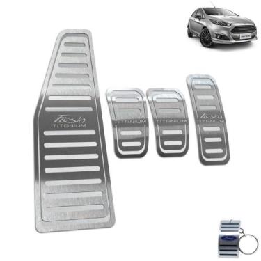 Imagem de Pedaleira Manual Descanso New Fiesta Titanium 2014 2019 Inox - JR PART