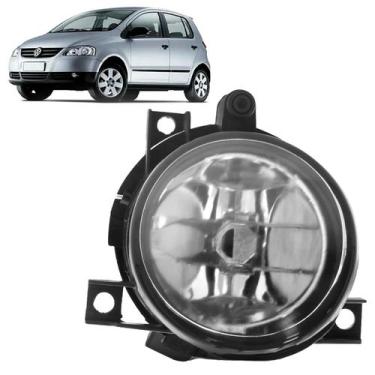 Imagem de Farol Milha Auxiliar Fox 2003 2004 2005 2006 2007 2008 2009 Lente Lisa