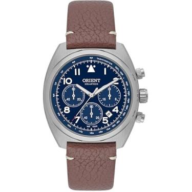 Imagem de Relógio Orient Solartech Cronógrafo Pulseira Couro Marron MBSCC069 D2NX