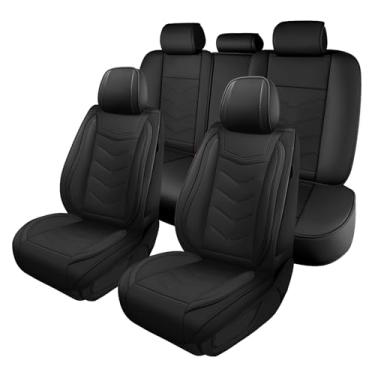 Imagem de Capas de assento de carro para BMW X3 2004-2025, capa de assento de couro napa impermeável, capas de assento de carro antiderrapantes, compatíveis com airbag, conjuntos de capas de assento de