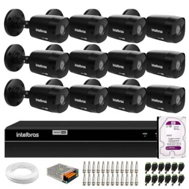 Imagem de Kit 12 Câmeras Intelbras Vhd 1230 B Full Hd 1080p Bullet Black G7 Ir 30m Ip67 + Dvr Intelbras Mhdx 1216 16 Canais + Hd 2tb Purp