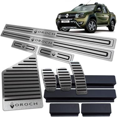 Imagem de Soleira Pedaleira Descanso Oroch 2016/2021 Manual Preto BR