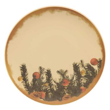 Imagem de Jogo de Pratos Natal Iluminado Oxford 6 Peças 20 Cm Multicor