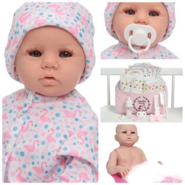Imagem de Boneca Reborn Abigail 48cm Kit Completo Bolsa Acessórios - Cegonha Reb