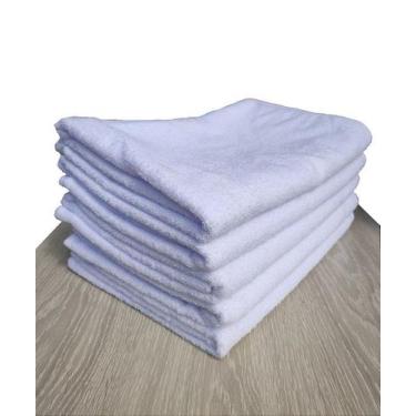 Imagem de Toalha de Banho Média Branca para Sublimação - 68 x 140 cm - Cortesul