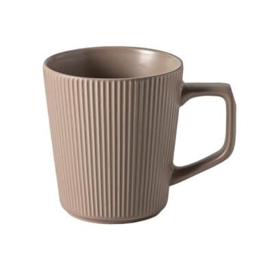 Imagem de URGDWEKJY Caneca de viagem estilo retrô caneca em relevo copo de cerâmica simples copo de água doméstico de alta qualidade 500 ml adequado para escritório e quarto xícara de café reutilizável (02)
