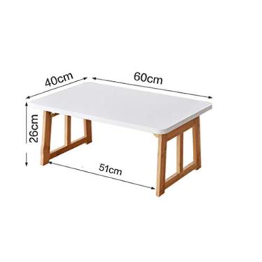 Imagem de P9IDEDFH Escrivaninha de computador mesa dobrável cama sentada com caderno de mesa mesa pequena mesa preguiçosa dormitório estudantil mesa de estudo (tamanho : médio) ()
