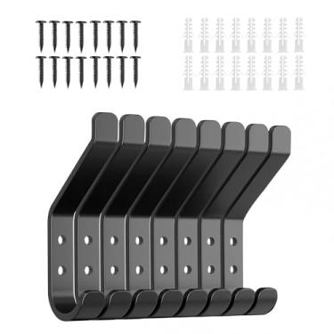 Imagem de FytStycale 8 peças de ganchos de parede para casacos, cabides de parede, porta-chaves atrás de portas, organizador para bolsas, cachecóis e toalhas de banheiro