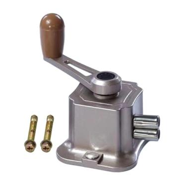 Imagem de YWJLQH Cabide de roupas com manivela, acessório de liga de alumínio, fácil de usar, peças de reposição para cabideiro de roupas e lavanderia, Ouro Champanhe