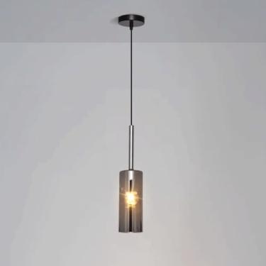 Imagem de YQSLQZZ Luminária pendente pequena de vidro vintage, iluminação decorativa de cabeceira, lustre moderno, luzes de teto penduradas no teto, para sala de jantar, corredor, cozinha, ilha