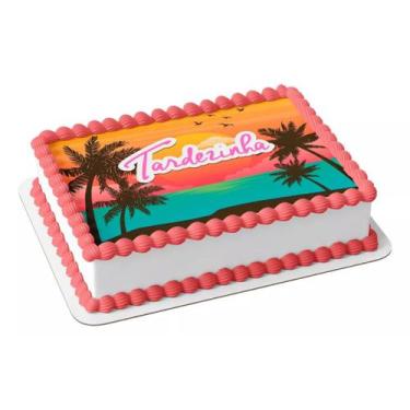 Imagem de Papel arroz para bolo aniversário festa comemoração tema tardezinha - 