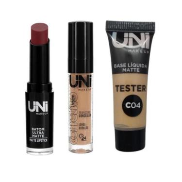 Imagem de Batom Ultra Matte Base Líquida Matte Corretivo Facial Cor Vibrante Lon