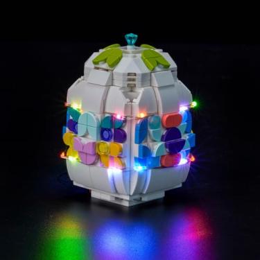 Imagem de Hilighting Kit De Iluminação Led Atualizado Compatível Com O Conjunto Construção Ovos Páscoa Decorativos Lego, Decoração Luzes 40816, Ideia Presente Para A Páscoa, Os Amantes Das Férias Primavera (M