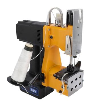 Imagem de WALFRONT Máquina de Costura de Saco Sem Fio Portátil Portátil Saco Automático Mais Próximo Máquina de Fechamento Automático para Sacos de Alimentação Sacos de Arroz Saco de (Plugue dos EUA)