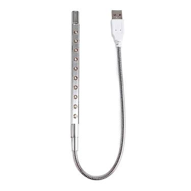 Imagem de Pilipane Luz LED portátil USB para teclado para laptop, luz noturna com eficiência energética para computador, 10 LEDs