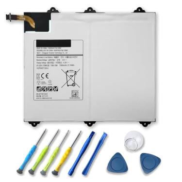 Imagem de Bateria de tablet EB-BT567ABA para Samsung Galaxy Tab E 9.6 XLTE SM-T567 SM-T567V T560 SM-T560NU EB-BT567ABA GH43-04535A Series Notebook 3,8V 7300mAh 27,74Wh com ferramentas