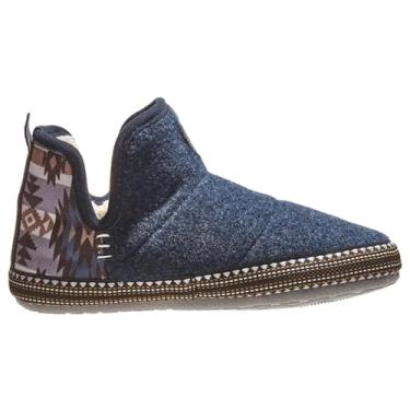 Imagem de ARIAT Chinelo feminino quente macio acrílico/lã misto parte superior interna/externa borracha inferior, Denim Southwest, Small