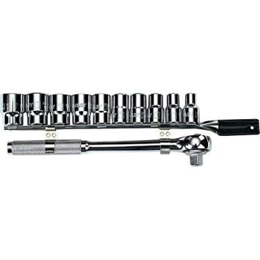 Imagem de STANLEY Jogo de Soquetes e Catraca Estriados 1/2 Pol. com 11 Peças 10 a 19mm 86-734