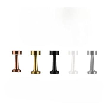 Imagem de Abajur de Mesa, Luminaria Abajur de Mesa Led Bar Café 3 Cores Sensor de Toque Recarregável Jantar Lâmpada Decorativa(Modelo 7625,Dourado)