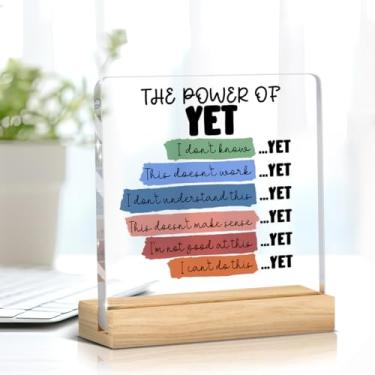 Imagem de Sinal de saúde mental crescimento mentalidade afirmações decorativo calmo canto decoração mesa placa sala de aula escola conselheiro terapia escritório casa prateleira decoração de mesa