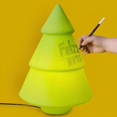 Imagem de Luminária Árvore de Natal Interativa Bivolt – Polietileno para Decoração e Recados Natalinos