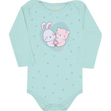 Imagem de Body mang long bebe 13481 kiko e kika - Kiko baby, Azul claro, M