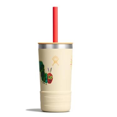 Imagem de Hydro Flask Copo infantil de 340 g com canudo e bota Coleção Eric Carle, Caterpillar