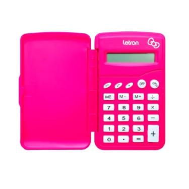 Imagem de Calculadora Flip Letron Hello Kitty 8 Dígitos Rosa