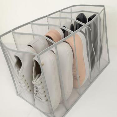 Imagem de Kit Organizador de Sapato Tênis Chinelos Colméia Reforçada Para Closet