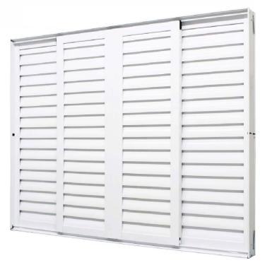 Imagem de Janela Veneziana Perfecta 6F 200x100 Branca - 1020-156 - JAP